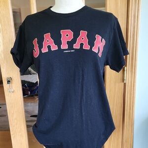 Gildan Shohei OHTANI #16 / JAPAN MLB Black Cotton T-Shirt